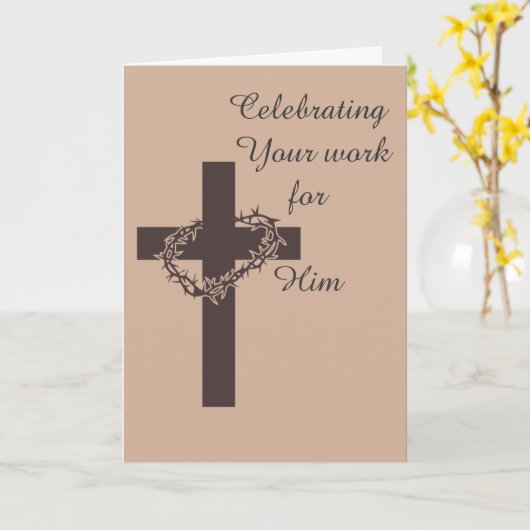 彼祝のために働くこと カード (黄色い花)