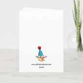 彼笑わされるの誕生日ユーモアのカード カード (裏面)