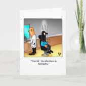 彼笑わされるの誕生日ユーモアのカード カード (正面)