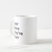 彼等のそこにそれらはthurrです コーヒーマグカップ (正面左)