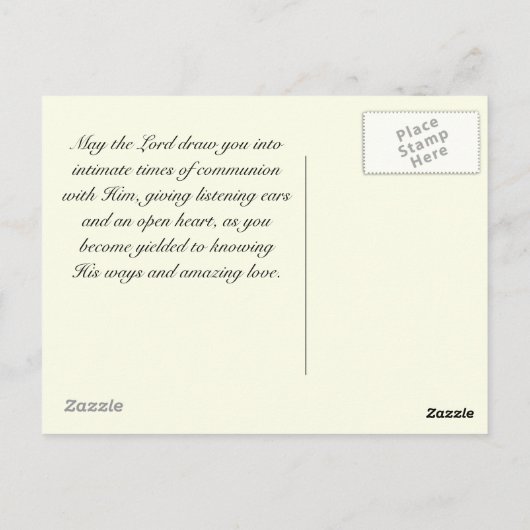 彼素晴らしは働くだろう、ジョン14 12 ポストカード (裏面)