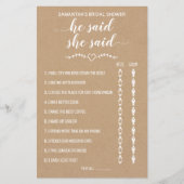 彼素朴はシャワーのバイリンガルゲームを言った (正面)