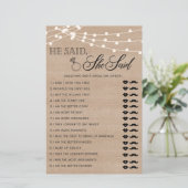 彼素朴は彼女はブライダルシャワーゲームと言った (スタンド正面)