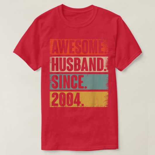 彼結婚への18のアニバーサリーの贈り物エピック夫Si Tシャツ (デザイン正面)