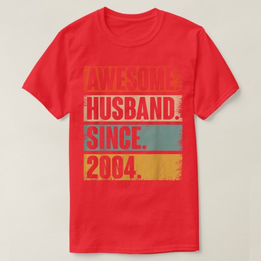 彼結婚への18のアニバーサリーの贈り物エピック夫Si Tシャツ (デザイン正面)