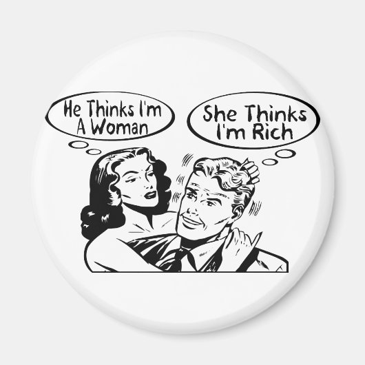 彼考えは考え マグネット (正面)