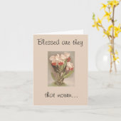 彼賛美らは同情のカードを喪に服している カード (黄色い花)