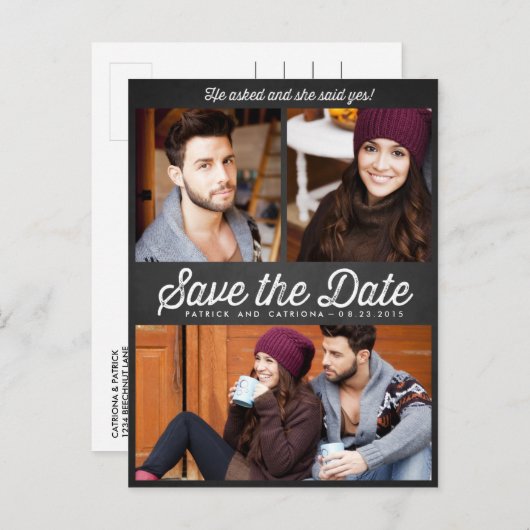 彼頼と彼女はyesだ!日付ポストカードの保存 案内ポストカード (正面/裏面)