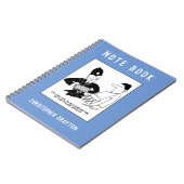 彼頼に付き添う警官。 ノートブック (左側)