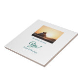 彼頼は彼女はyes写真の青婚約した緑と言った タイル (側面)