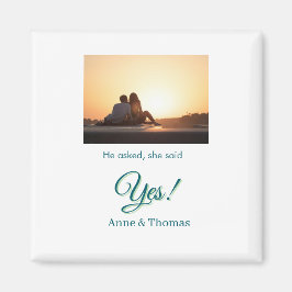 彼頼は彼女はyes写真の青婚約した緑と言った マグネット