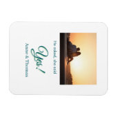 彼頼は彼女はyes写真の青婚約した緑と言った マグネット (横)