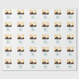 彼頼は彼女はyes写真の青婚約した緑と言った ラッピングペーパー