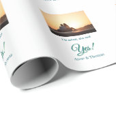 彼頼は彼女はyes写真の青婚約した緑と言った ラッピングペーパー (ロールコーナー)