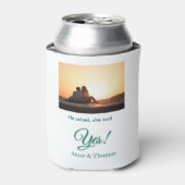 彼頼は彼女はyes写真の青婚約した緑と言った 缶クーラー (缶正面)