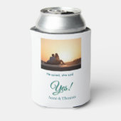 彼頼は彼女はyes写真の青婚約した緑と言った 缶クーラー (缶裏面)