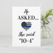 彼頼は10-4の法執行機関と結婚言った セーブザデート (スタンド正面)