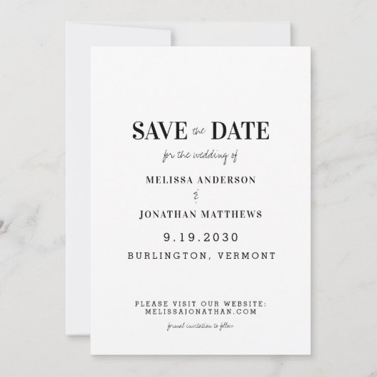 彼頼は10-4の法執行機関と結婚言った セーブザデート (裏面)