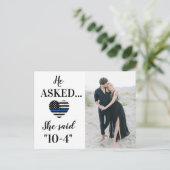 彼頼は10-4警察の写真を結婚言った 案内ポストカード (スタンド正面)