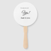 彼頼はyes婚約シンプルミニマルと ハンドファン (裏面)