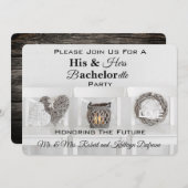 彼魅力的と彼女の学士/バチェロレッテ 招待状 (正面/裏面)