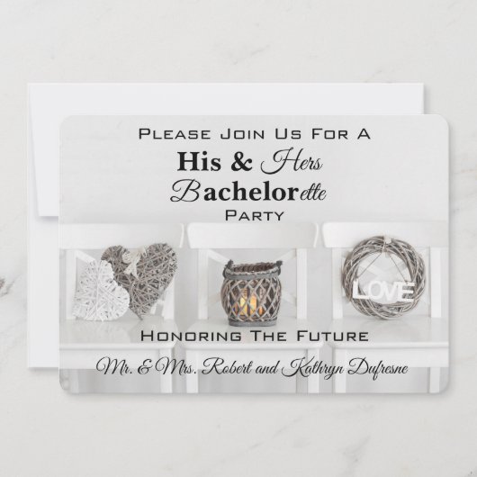 彼魅力的と彼女の学士/バチェロレッテ 招待状 (正面)