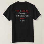 「彼」のデザインに? Tシャツ (デザイン裏面)