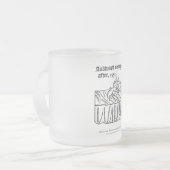 彼/彼女の内気に何か フロストグラスマグカップ (正面左)