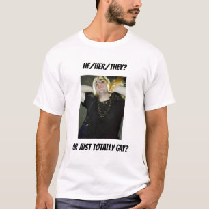 彼、彼女、彼 – 白 Tシャツ