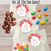 彼、彼女、私たちのスナックお気に入りのブライダルシャワーが好き ラウンドシール