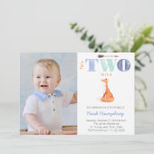 彼、２歳にして野生すぎる！ フォックス 2歳誕生日パーティー ボーイ 招待状 (スタンド正面)