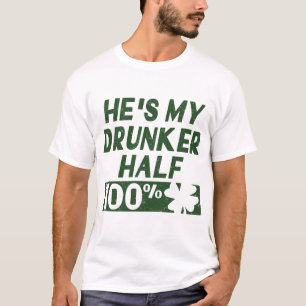 彼is IS半分私のDRUNKER Tシャツ
