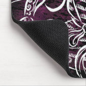 征夷大将軍の武士-白い書道ラインマウスパッド マウスパッド (コーナー)