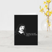 征服あなた自身の哲学引用文ルネデカルト カード (黄色い花)