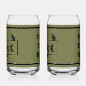 征服されたアラスカ戦闘漁師バッジ ガラス缶 (左)