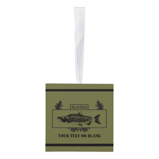 征服されたアラスカ戦闘漁師バッジ キューブオーナメント (右)