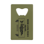 征服されたアラスカ戦闘漁師バッジ クレジットカード栓抜き (正面)