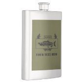 征服されたアラスカ戦闘漁師バッジ フラスク (右)