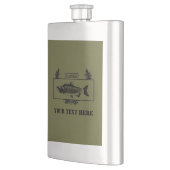 征服されたアラスカ戦闘漁師バッジ フラスク (左)