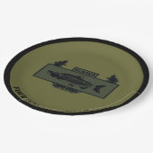 征服されたアラスカ戦闘漁師バッジ ペーパープレート (アングル)