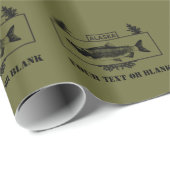 征服されたアラスカ戦闘漁師バッジ ラッピングペーパー (ロールコーナー)