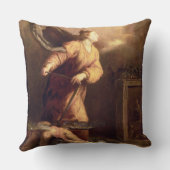 征服された悪魔(パネル)の側のSt Margaret クッション (裏面)