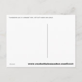 「征服し、征服する」ルチェル・アレクサンダー ポストカード (裏面)