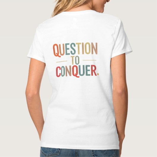 征服する質問 Tシャツ (裏面)