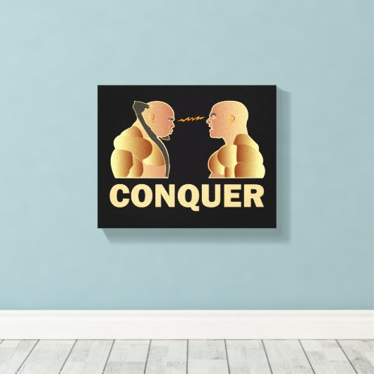 征服する キャンバスプリント (インサイチュ (ウッドフロア))