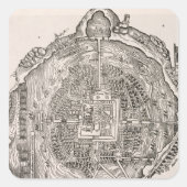 征服の前のメキシコ スクエアシール (正面)