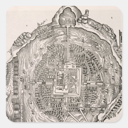 征服の前のメキシコ スクエアシール (正面)