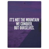 征服の山やる気を起こさせる- クリップボード (裏面)