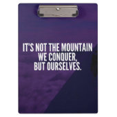 征服の山やる気を起こさせる- クリップボード (正面)