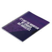 征服の山やる気を起こさせる- ノートブック (左側)